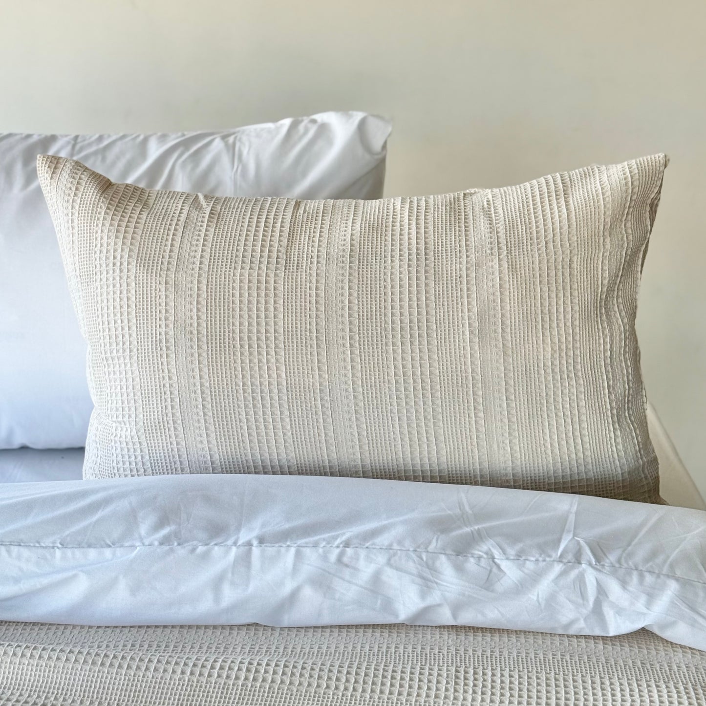 COMFYB 100% COTTON SOLID PIKE PILLOWCASES SET 2-PIECE