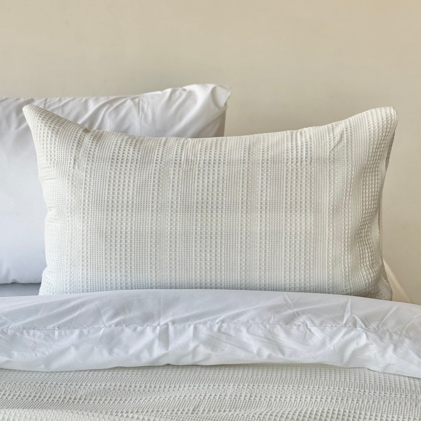 COMFYB 100% COTTON SOLID PIKE PILLOWCASES SET 2-PIECE