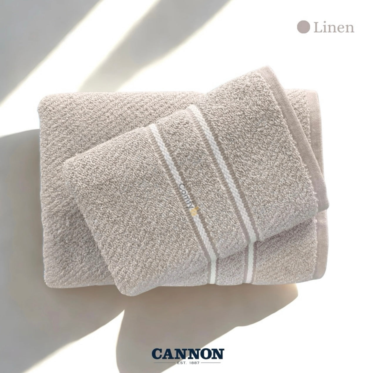 CANNON 100% COTTON TOWEL STRIPED
