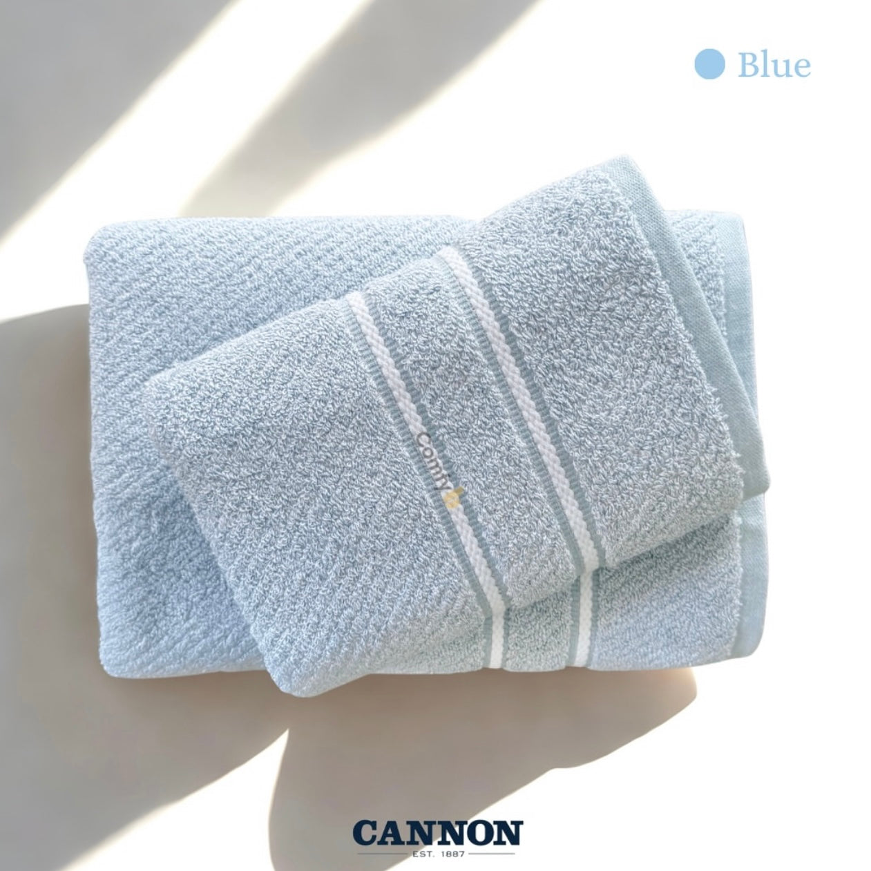 CANNON 100% COTTON TOWEL STRIPED