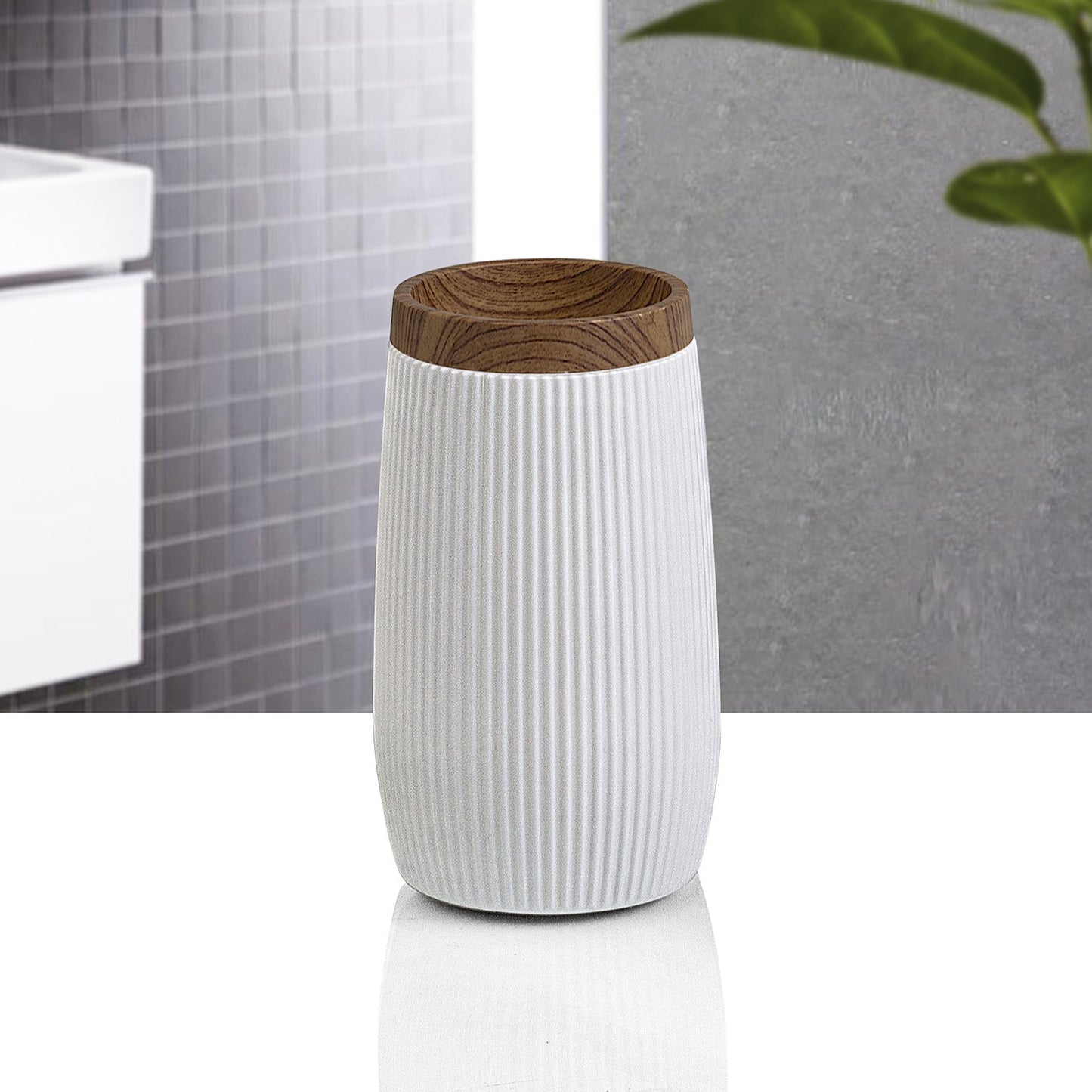 OKY WOOD TOOTHBRUSH CUP