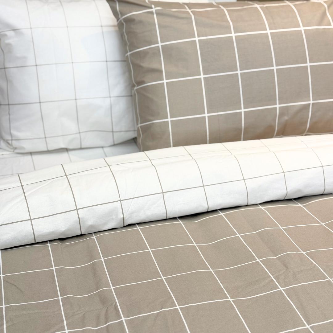 COMFYB 100% COTTON REVERSIBLE BED SET SQUARE