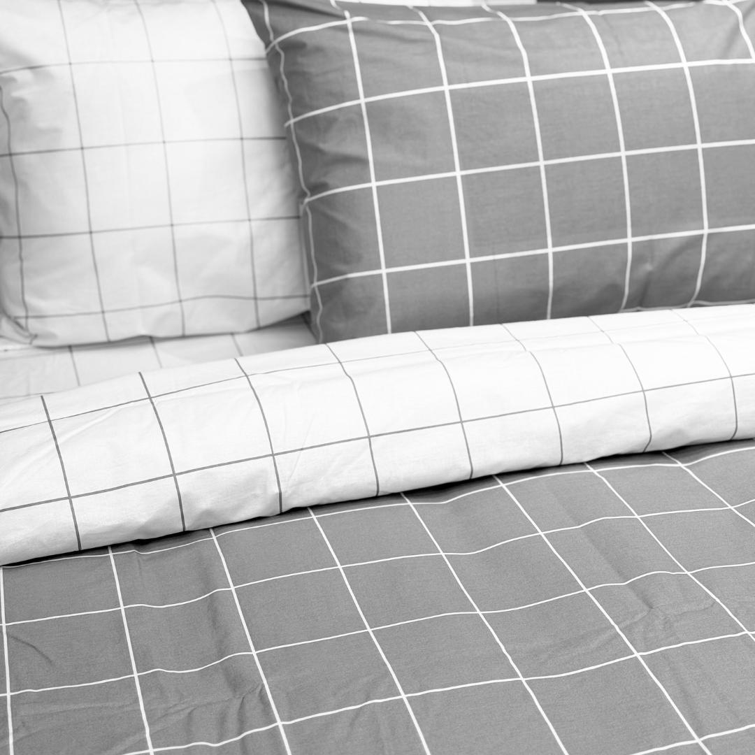 COMFYB 100% COTTON REVERSIBLE BED SET SQUARE