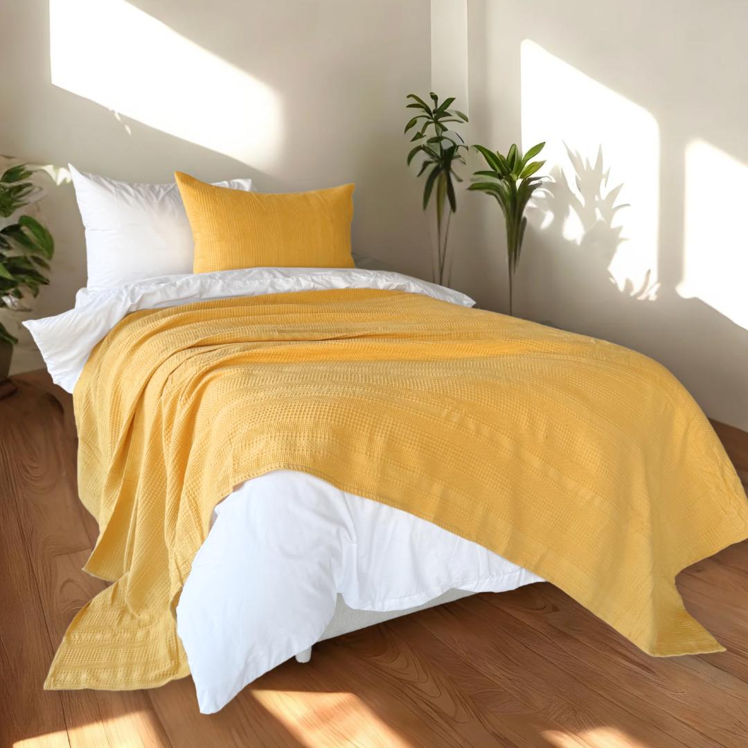 COMFYB 100% COTTON SOLID PIKE BLANKET