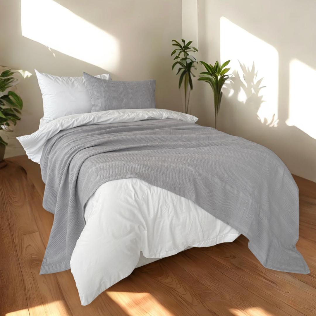 COMFYB 100% COTTON SOLID PIKE BLANKET