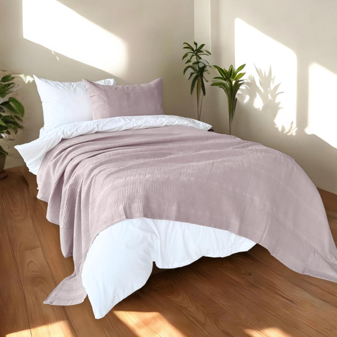 COMFYB 100% COTTON SOLID PIKE BLANKET