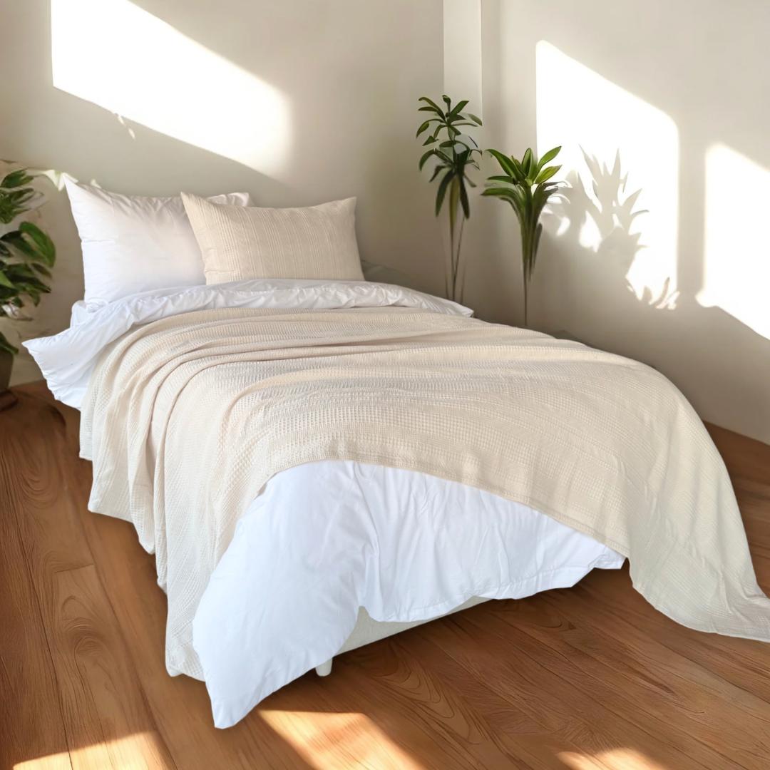 COMFYB 100% COTTON SOLID PIKE BLANKET