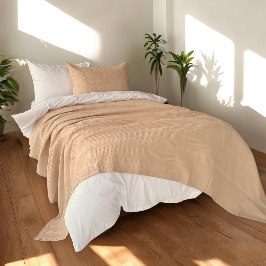 COMFYB 100% COTTON SOLID PIKE BLANKET