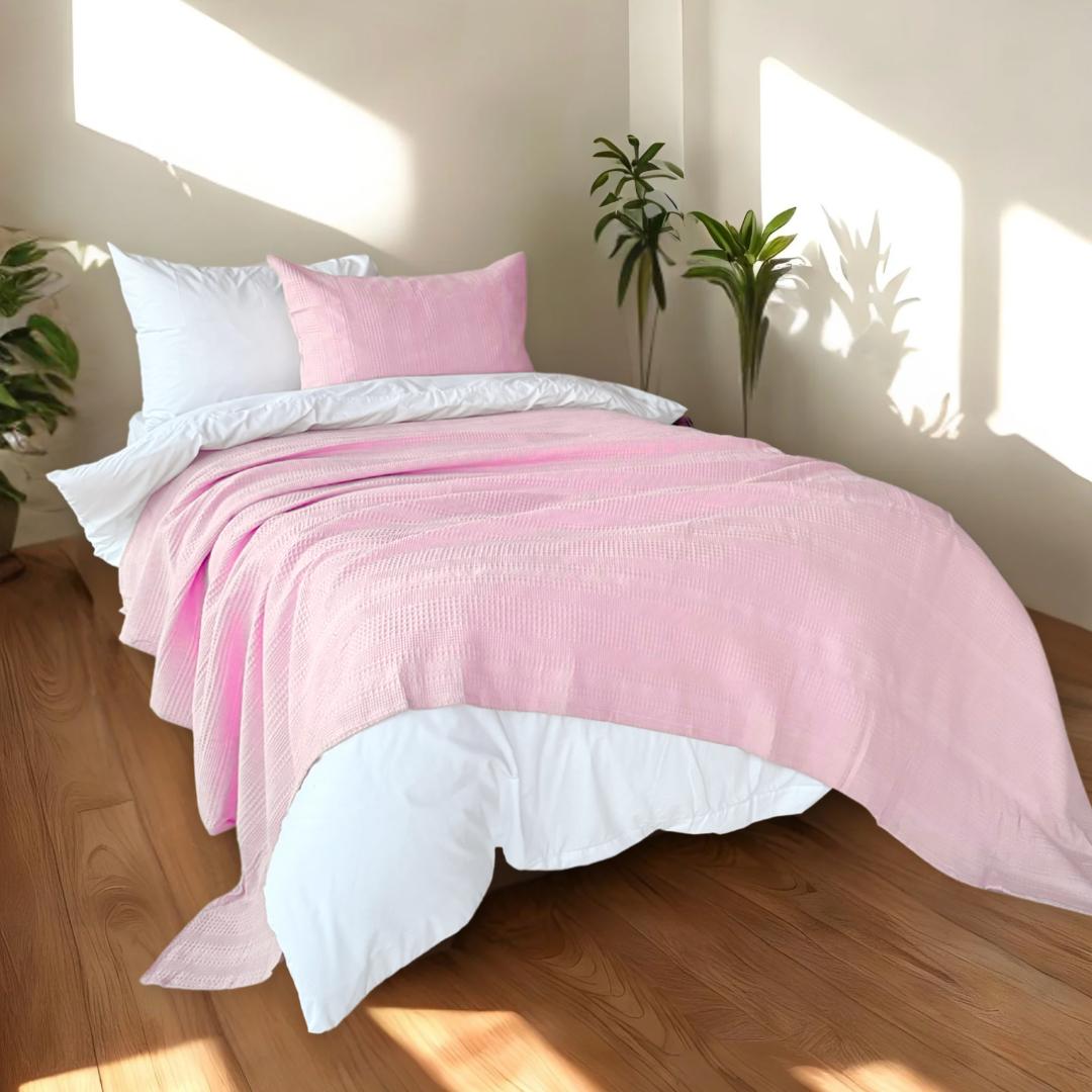 COMFYB 100% COTTON SOLID PIKE BLANKET