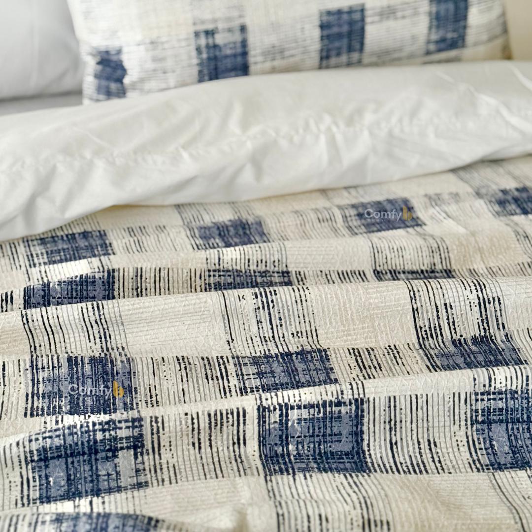COMFYB 100% COTTON PRINTED PIKE BLANKET SQUARE