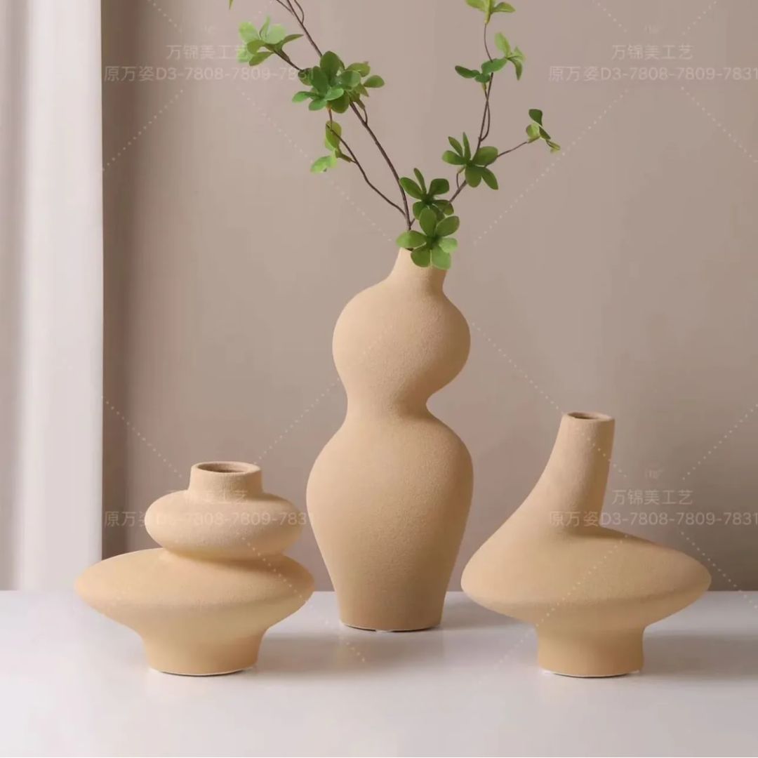 CERAMIC VASE BEIGE TAR
