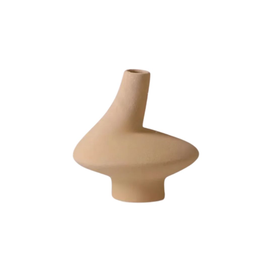 CERAMIC VASE BEIGE TAR