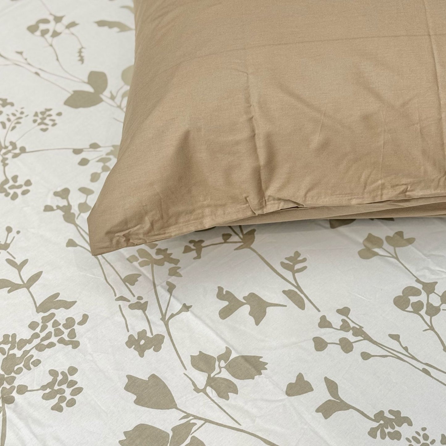COMFYB 100% COTTON FITTED SHEET SET FLORAL