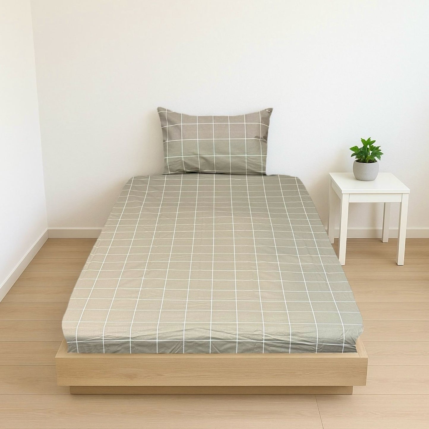 COMFYB 100% COTTON FITTED SHEET SET SQUARE