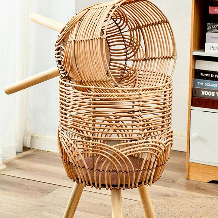 KLON WOVEN ROUND FLOWER POT STAND 2-PIECE
