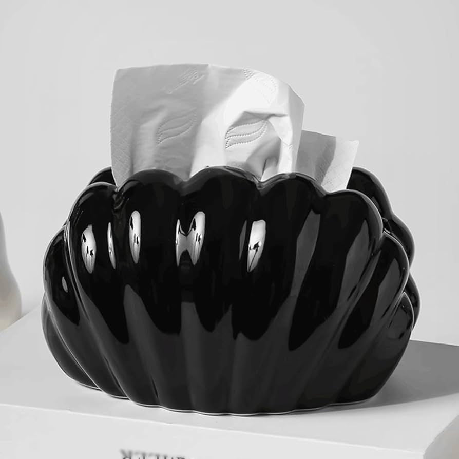 PORCELAIN SHELL TISSUE BOX