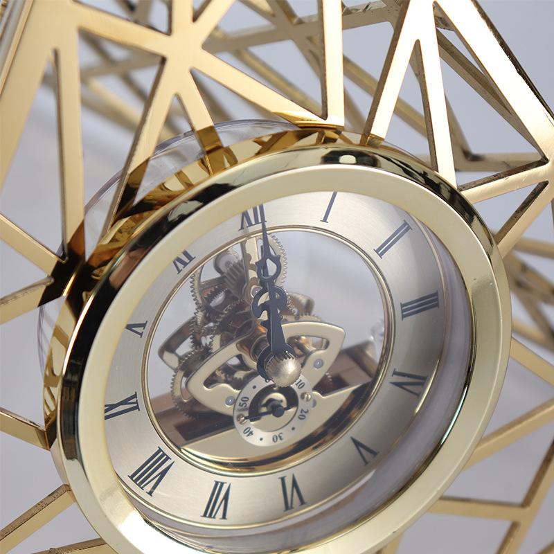 GOLD TRIANGLED CLOCK