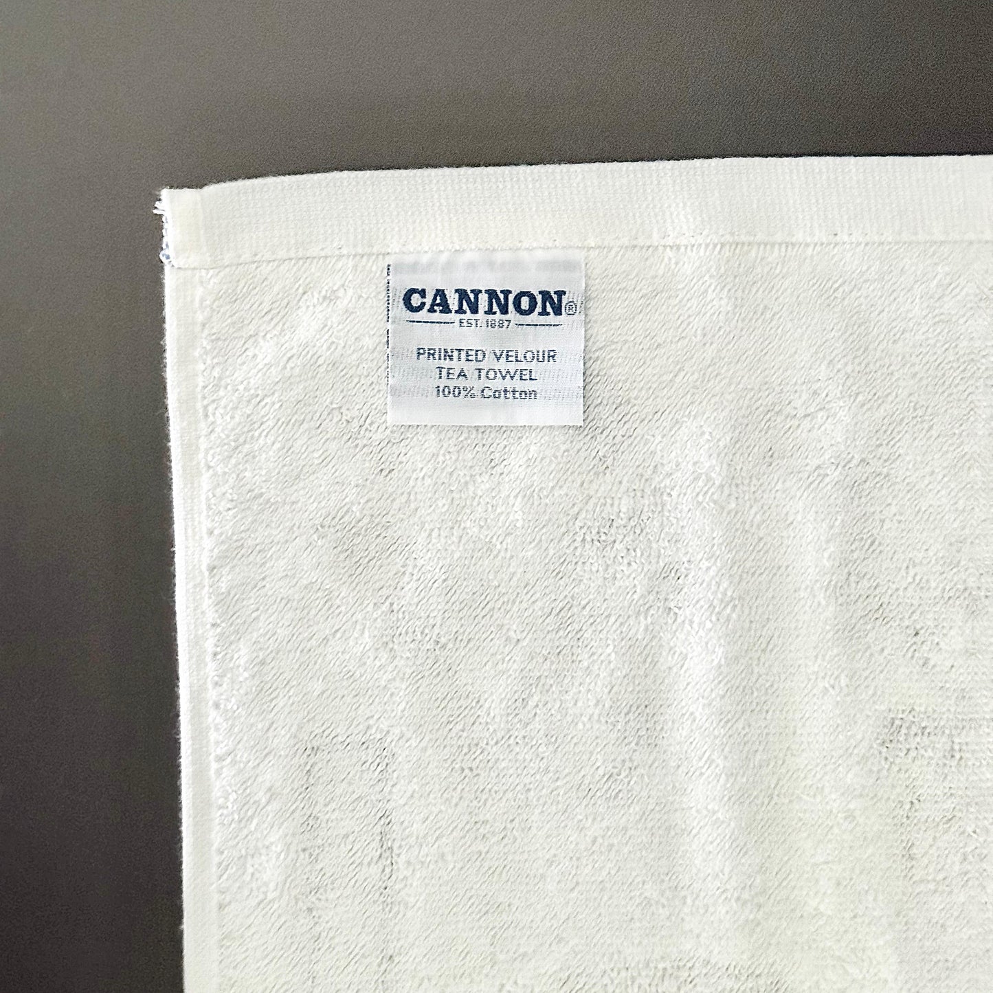 CANNON 100% COTTON TOWEL KITCHEN VELOUR SET 6 PIECES COFFEE