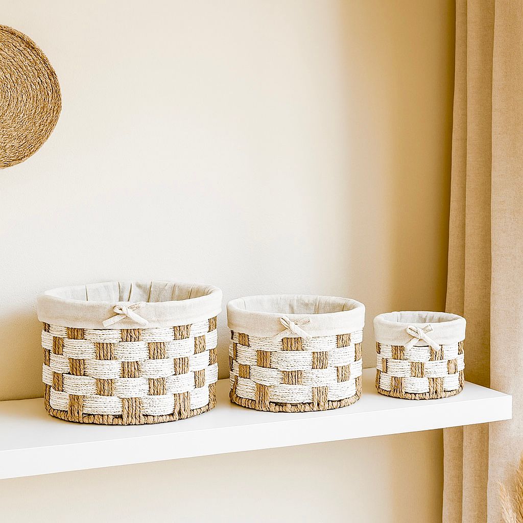 WOP STRAW STORAGE BASKET