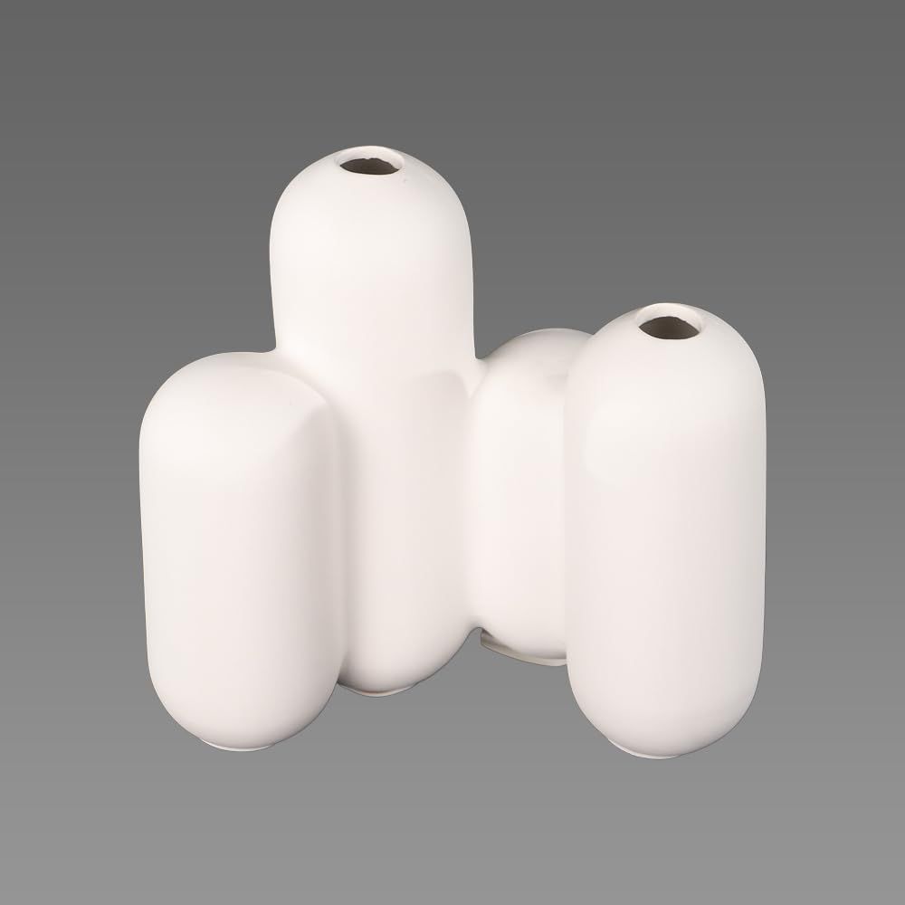 WHITE CERAMIC VASE BUBBLE