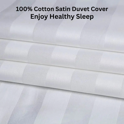 COMFYB LUXURY 100% COTTON SATIN DUVET COVER SOLID