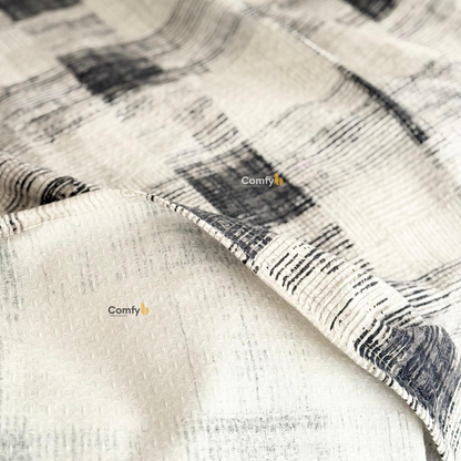 COMFYB 100% COTTON PRINTED PIKE BLANKET SQUARE