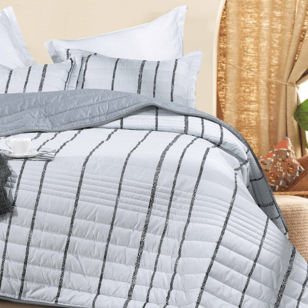 MICROFIBER PRINTED BEDSPREAD HLATE
