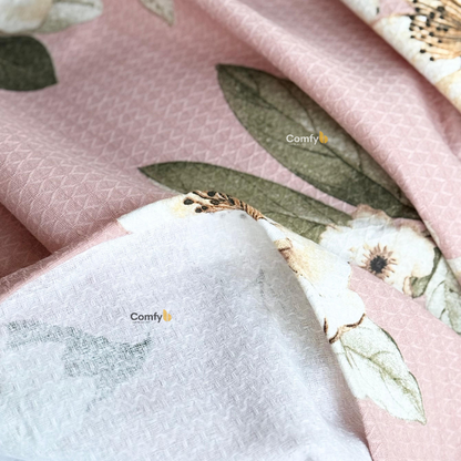 COMFYB 100% COTTON PRINTED PIKE BLANKET FLOWERS