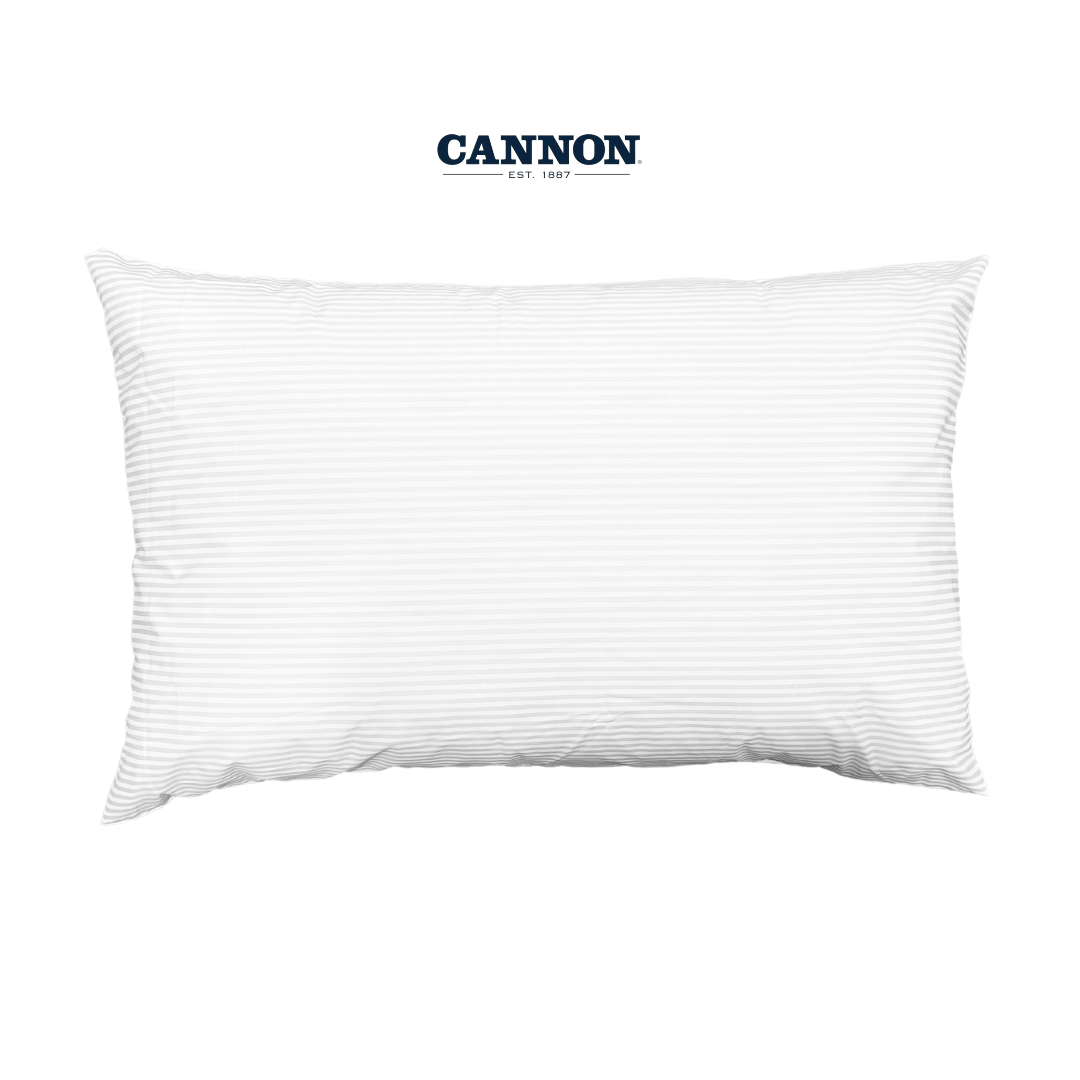 CANNON STRIPES POLY COTTON SOLID PILLOWCASES 2 PIECES