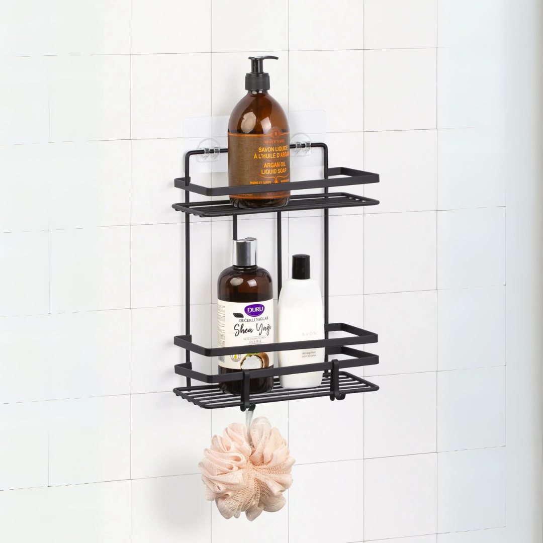 MLS RECTANGULAR BATH SHAMPOO HOLDER DOUBLE