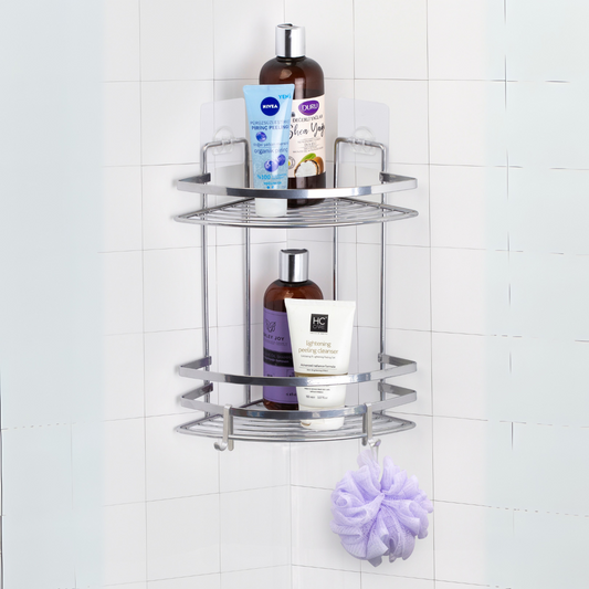 OKY CORNER BATH SHAMPOO HOLDER DOUBLE