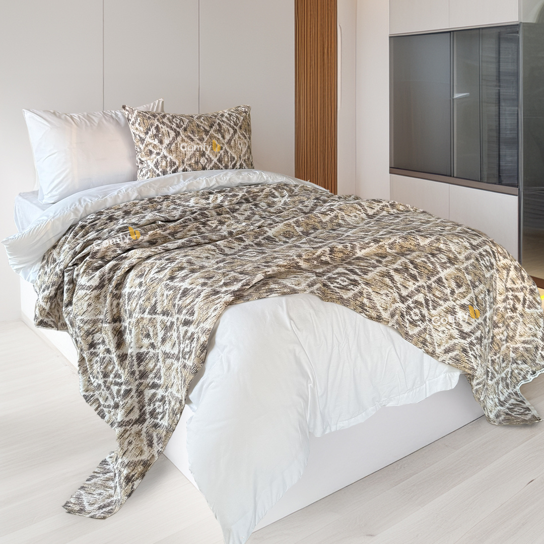 COMFYB 100% COTTON PRINTED PIKE BLANKET DIAMOND