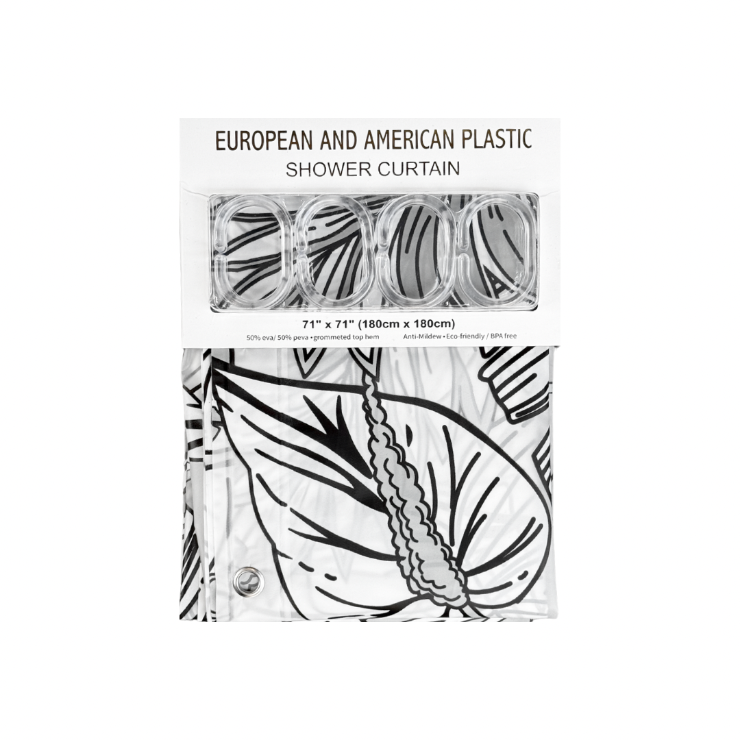AMR SHOWER CURTAIN LEAVES