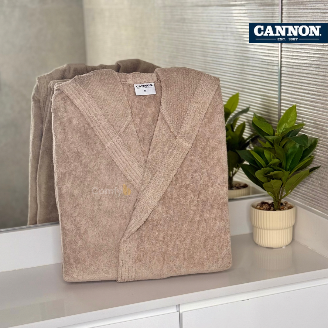 CANNON SINGLE BATHROBE 100% COTTON