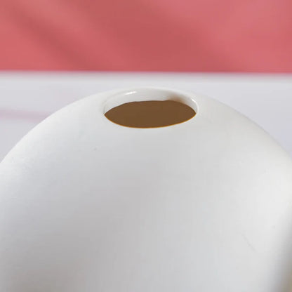 WHITE CERAMIC VASE 3 BUBBLE BUD