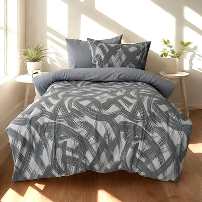 COMFYB 100% COTTON REVERSIBLE BED SET WAVES