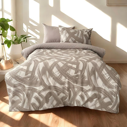 COMFYB 100% COTTON REVERSIBLE BED SET WAVES