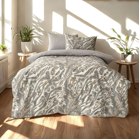 COMFYB 100% COTTON REVERSIBLE BED SET FROST