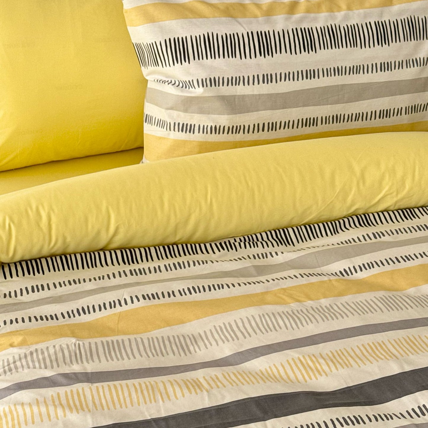 COMFYB 100% COTTON REVERSIBLE BED SET LINES