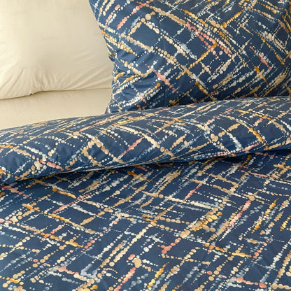 COMFYB 100% COTTON REVERSIBLE BED SET DOTTED