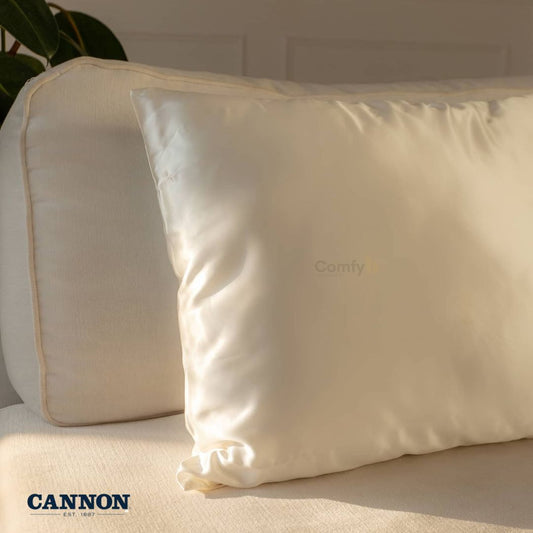 CANNON 100% NATURAL SILK PILLOWCASE 1-PIECE