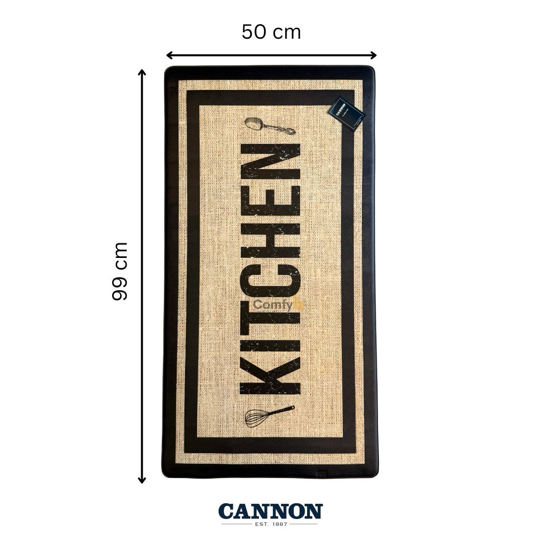 CANNON ANTISLIP PRINTED KITCHEN MAT KITCHEN
