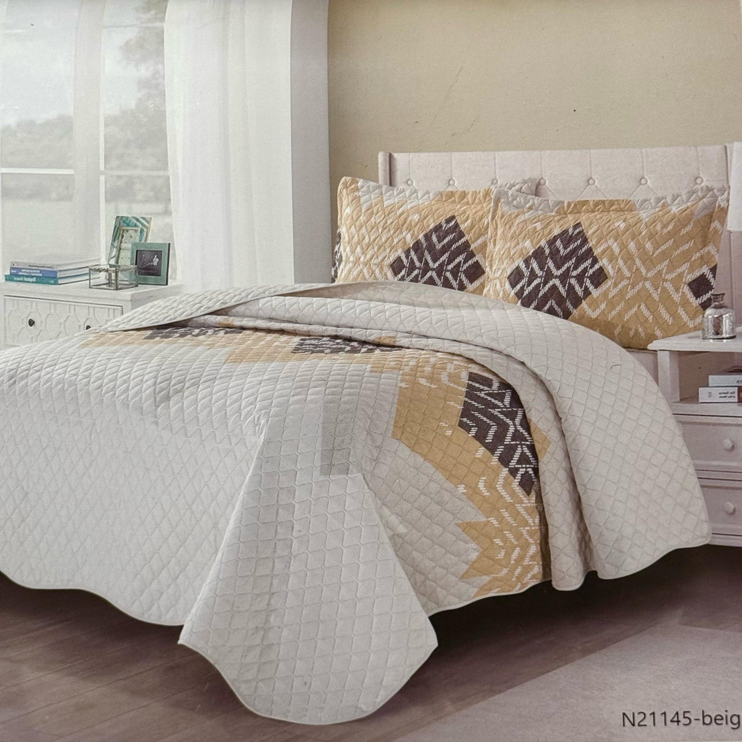 VALENTINE MICROFIBER BEDSPREAD BY CANNON TREIN