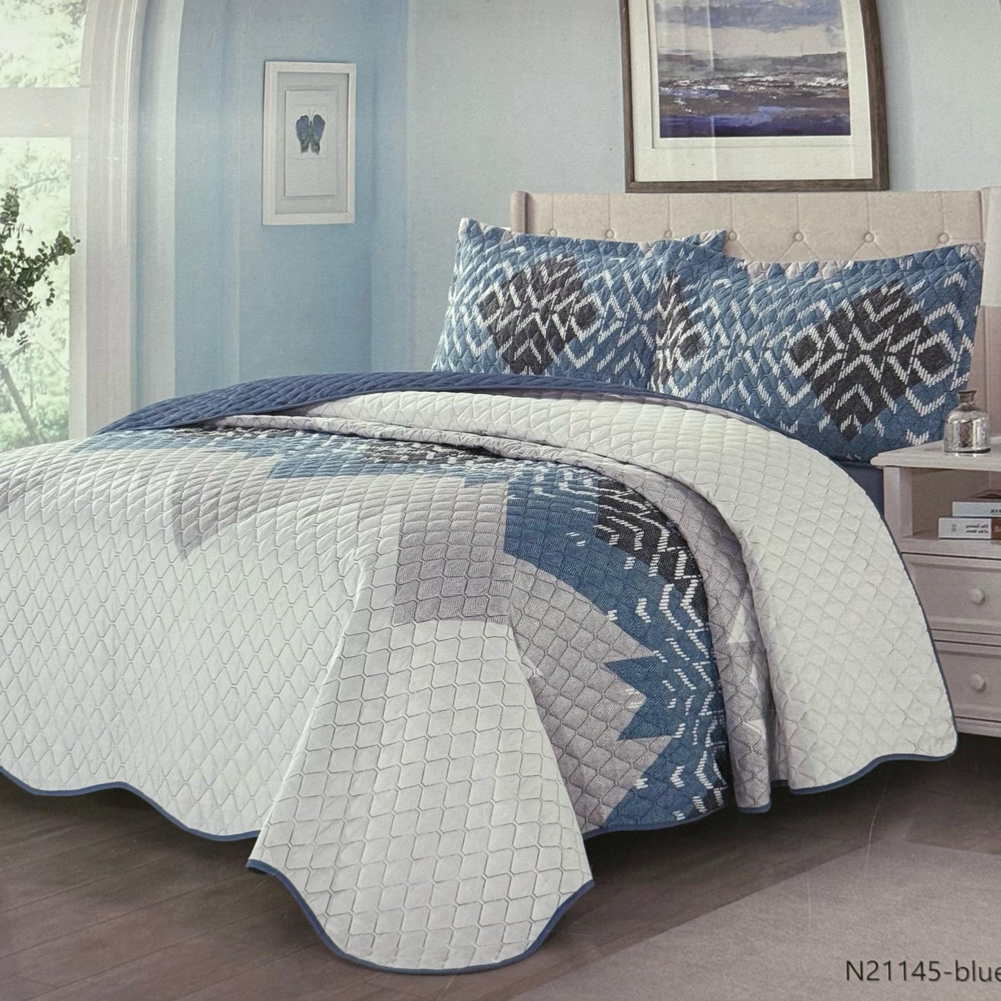 VALENTINE MICROFIBER BEDSPREAD BY CANNON TREIN