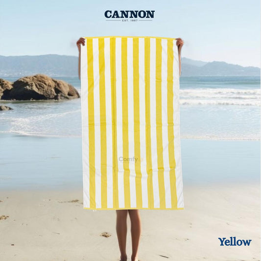 CANNON 100% COTTON STRIPED  BEACH TOWEL 80X160CM
