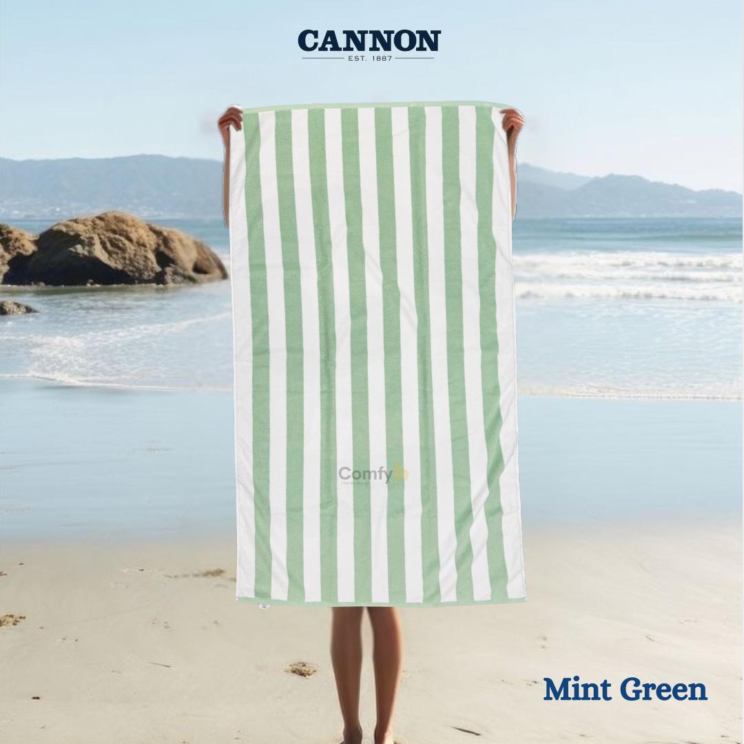 CANNON 100% COTTON STRIPED  BEACH TOWEL 80X160CM