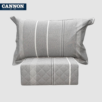 CANNON 100% COTTON PRINTED BEDSPREAD SET 3-PIECE NAFS