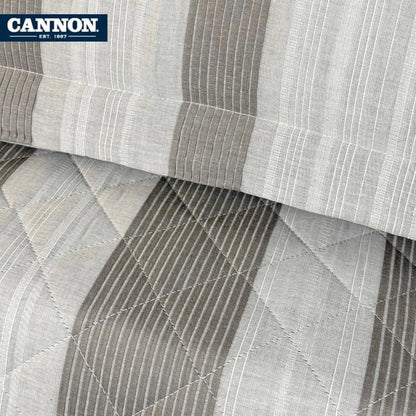 CANNON 100% COTTON PRINTED BEDSPREAD SET 3-PIECE NATS
