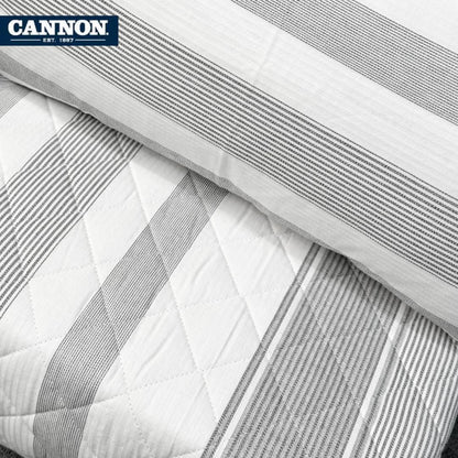 CANNON 100% COTTON PRINTED BEDSPREAD SET 3-PIECE SAKL
