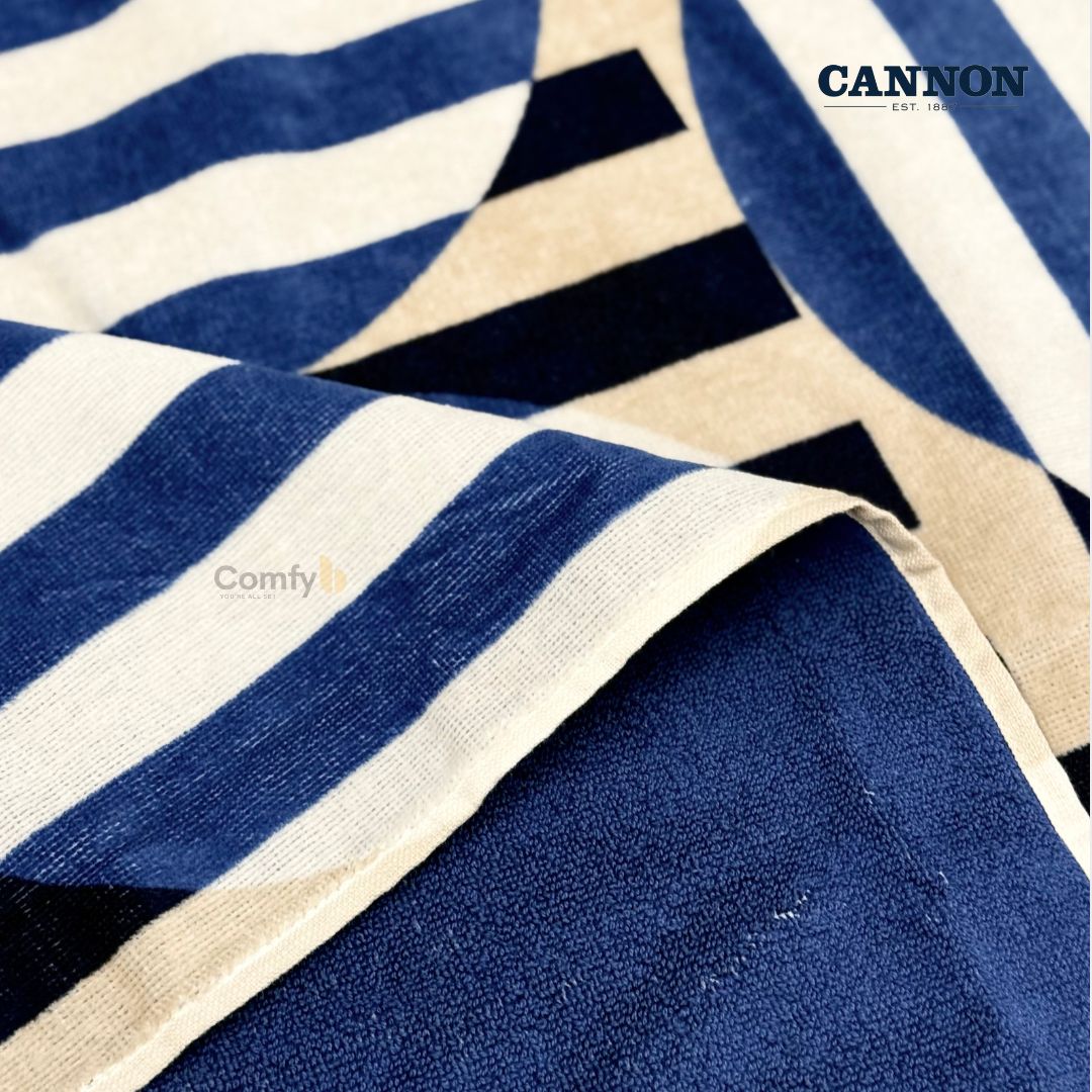 CANNON 100% COTTON BEACH TOWEL 93X173CM CLEM
